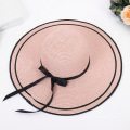 Summer Big Brim  Fashion Sweet Seaside Beach Foldable Sun Protection Straw Hat